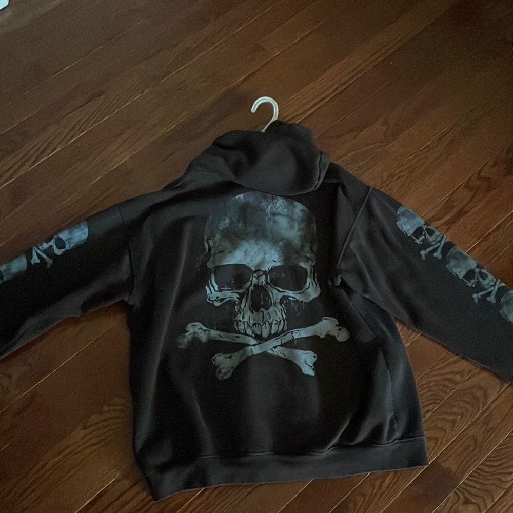 Skull Zip-Up Hoodie